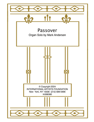 Book cover for Passover for organ by Mark Andersen