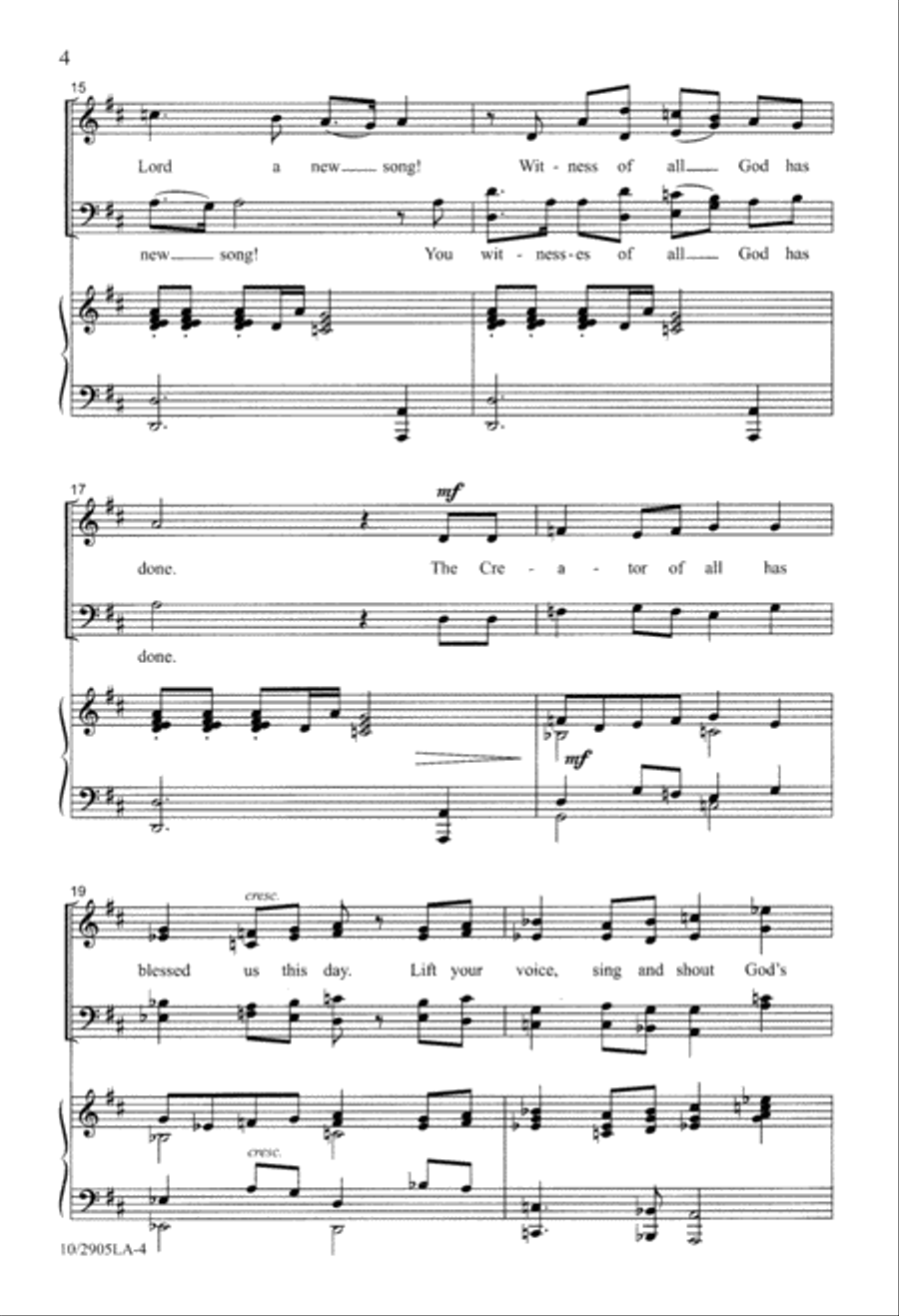 Shout to the Lord a New Song 4-Part scores gallery preview page 4
