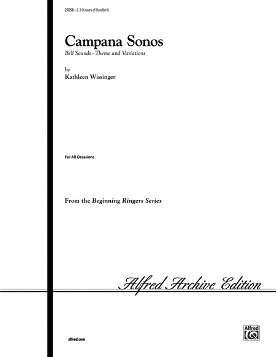 Campana Sonos (Bell Sounds) Handbell Choir scores gallery preview page 1