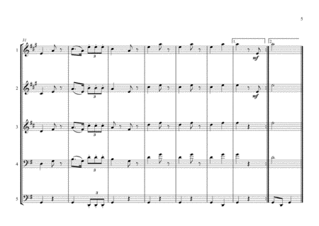 Chinese National Anthem (March of the Volunteers) for Brass Quintet (MFAO World National Anthem Ser image number null