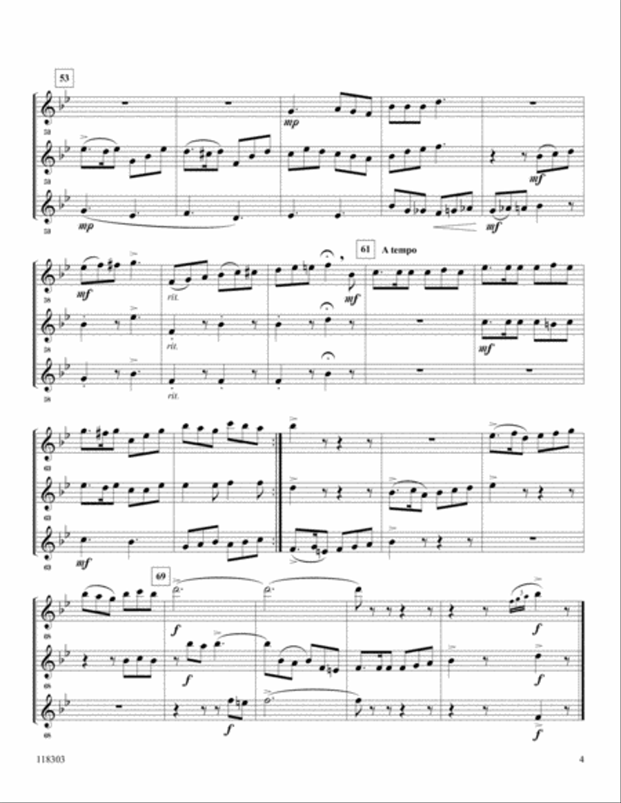 Redeemed Clarinet Trio scores gallery preview page 4