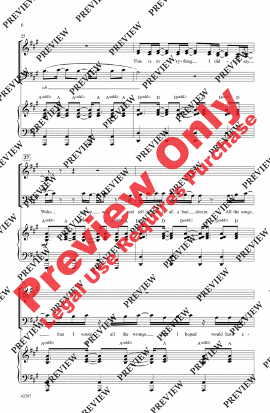 Everything I Didn't Say - SoundTrax CD (CD only) Choir scores gallery preview page 6