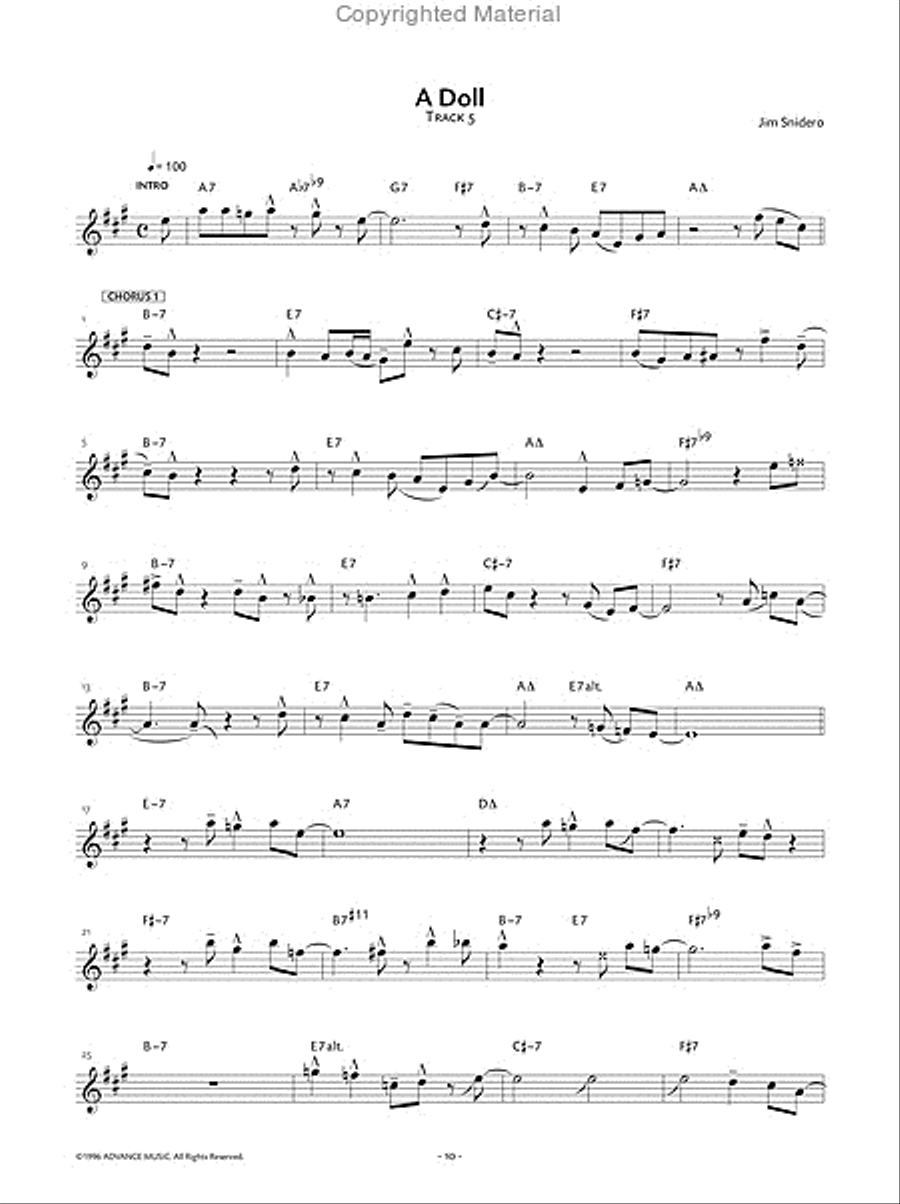 Jazz Conception Alto & Baritone Saxophone Baritone Saxophone scores gallery preview page 3