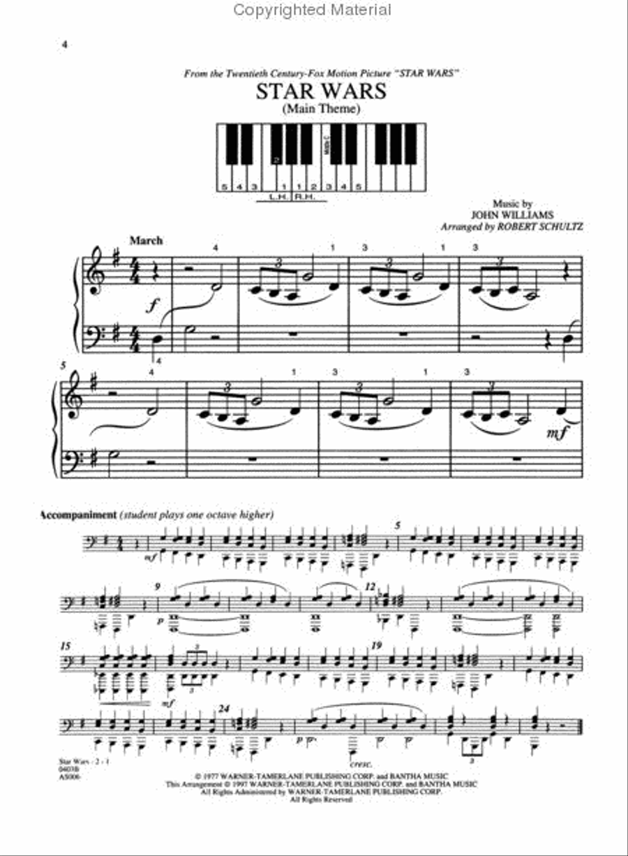 Selections from Star Wars Easy Piano scores gallery preview page 2