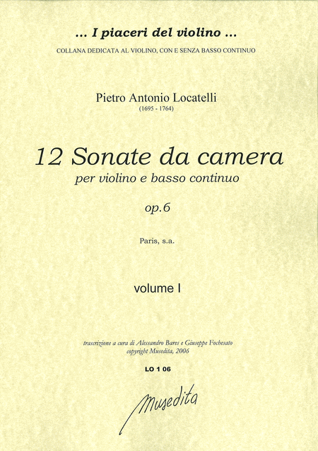 Violin Sonatas op. 6 (Paris, senza anno)
