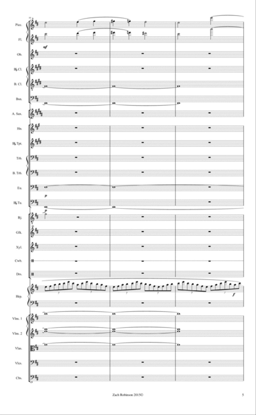 Jack-Rabbit Run Percussion Ensemble scores gallery preview page 5