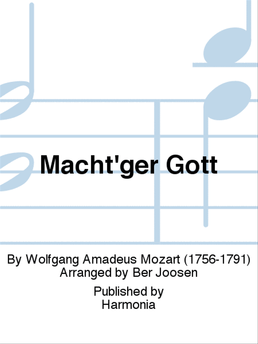 Mächt'ger Gott TTBB scores gallery preview page 1