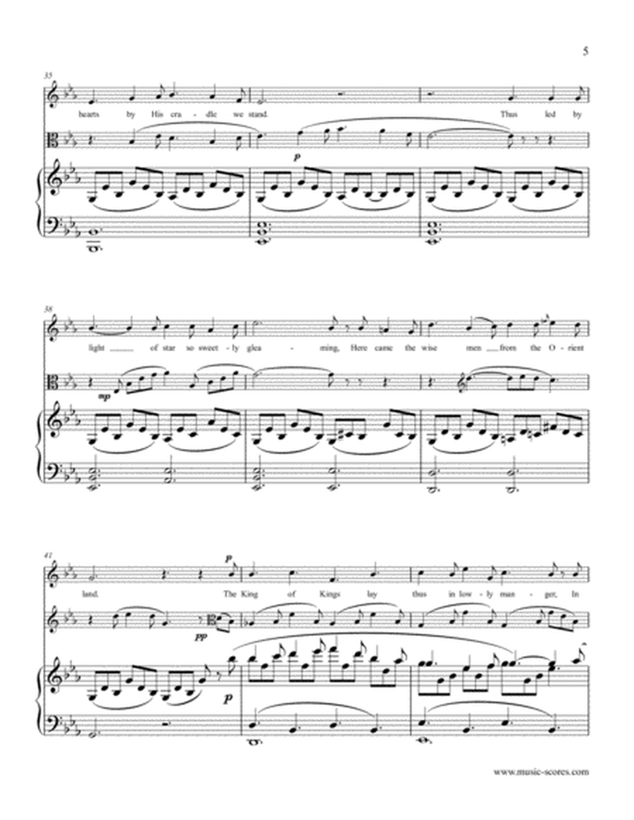 Cantique de Noel; O Holy Night - Voice, Viola and Piano image number null
