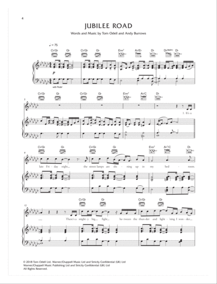 Jubilee Road Piano, Vocal, Guitar scores gallery preview page 2