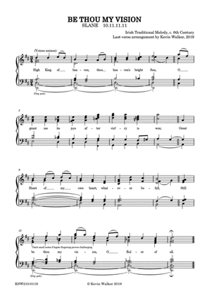 "Slane" Hymn Tune Last Verse Arrangement (D)