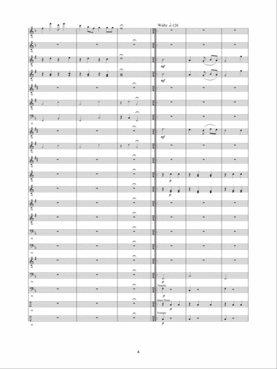 C.S.A. (Five Flags Suite) Concert Band scores gallery preview page 5
