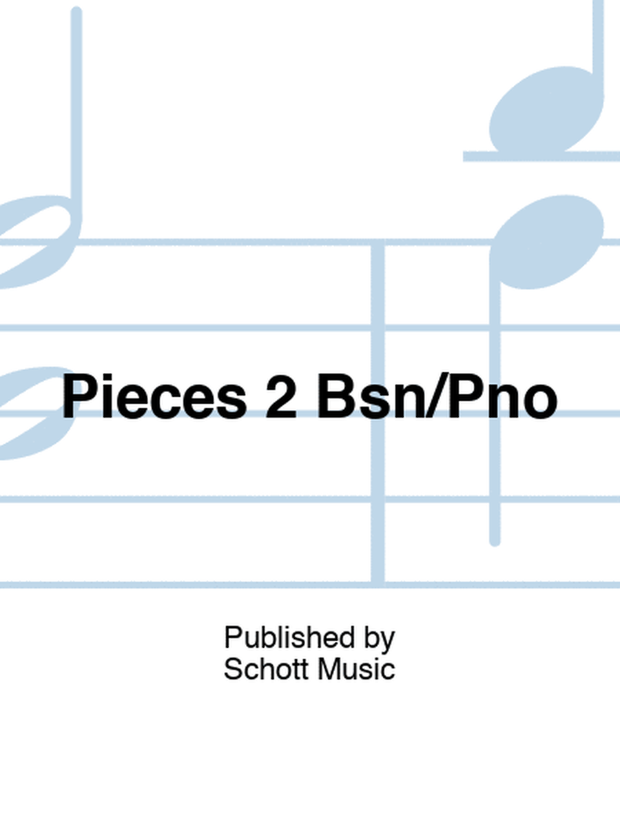 Francaix - 2 Pieces For Bassoon/Piano