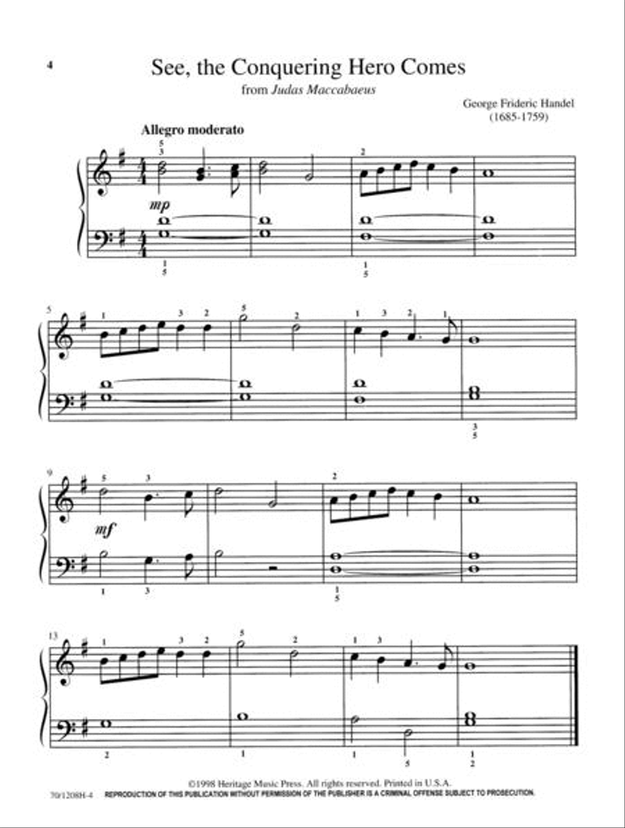 Mastering Melodies: The Baroque Period Piano Solo scores gallery preview page 4