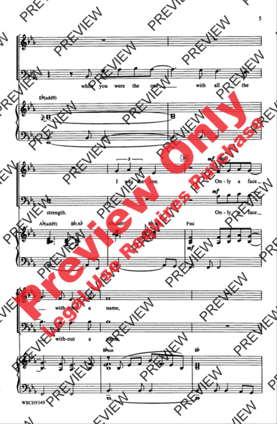 The Wind Beneath My Wings 4-Part scores gallery preview page 5