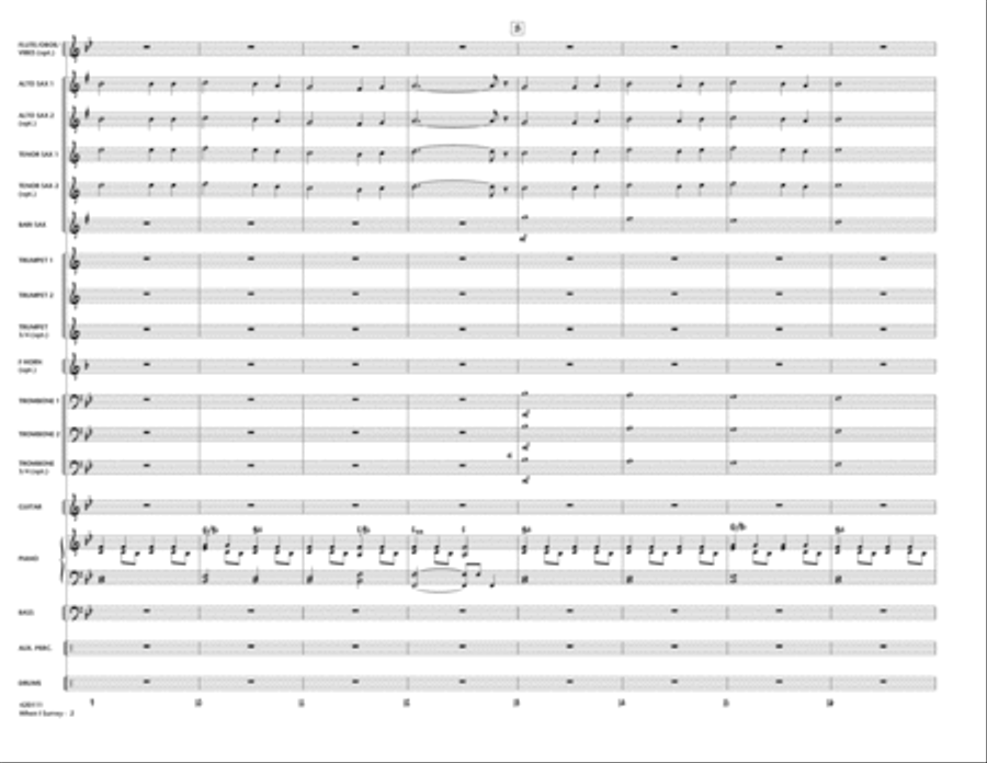 When I Survey (The Wondrous Cross) Jazz Ensemble scores gallery preview page 2