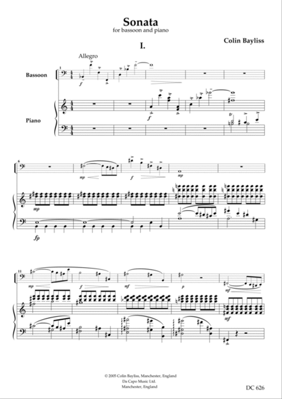 Bassoon Sonata Woodwind Duet scores gallery preview page 2