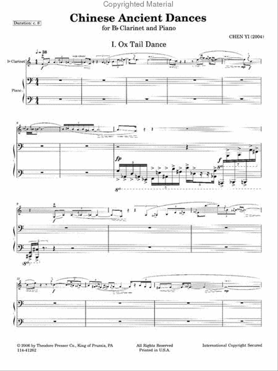 Chinese Ancient Dances Chamber Music scores gallery preview page 2