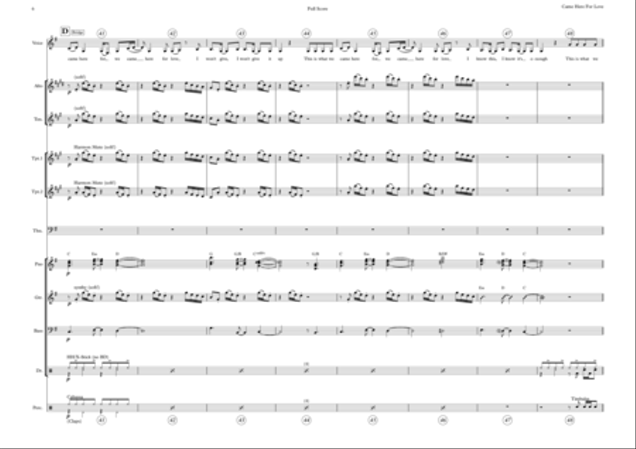 Came Here For Love School and Community scores gallery preview page 6