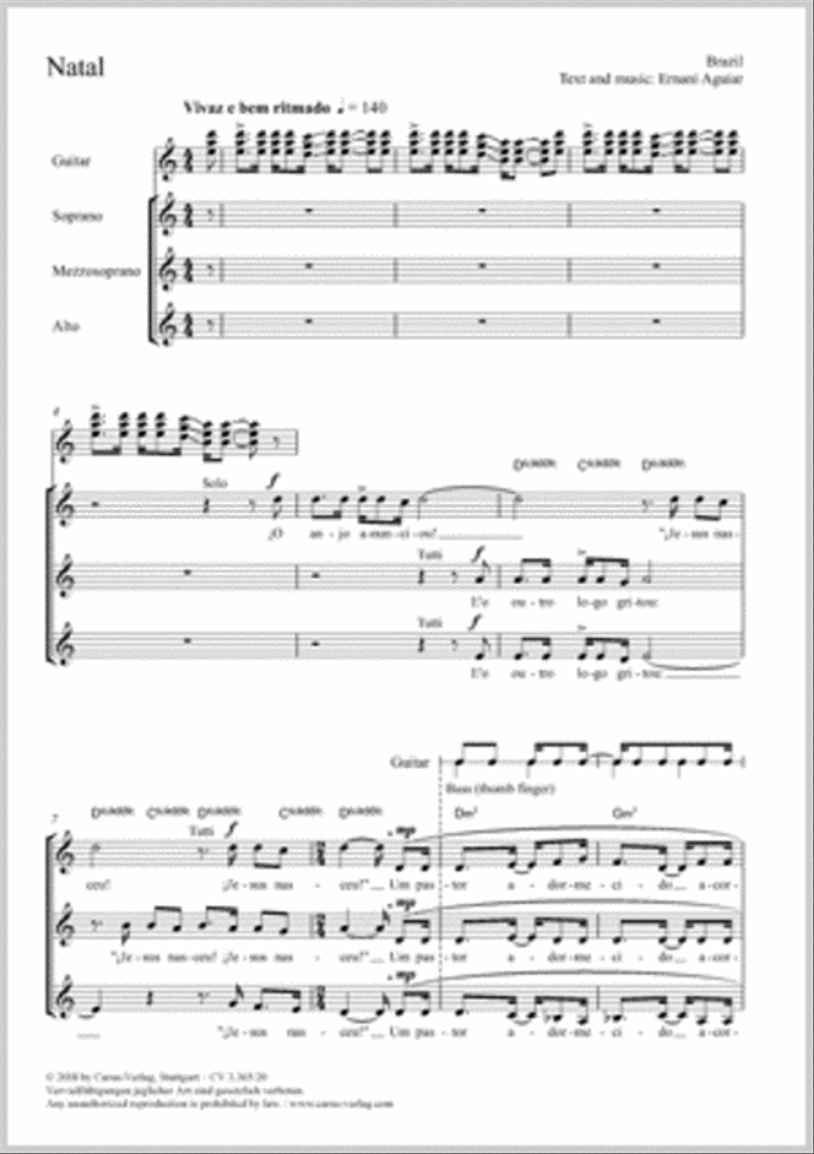 Christmas Christmas Choir scores gallery preview page 1