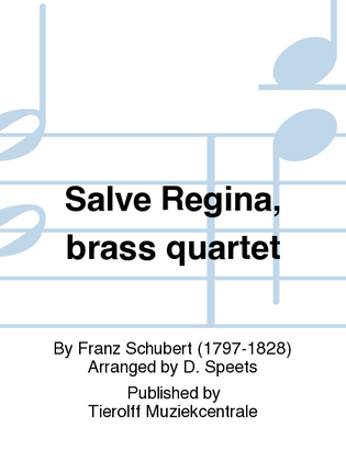 Book cover for Salve Regina, Brass Quartet