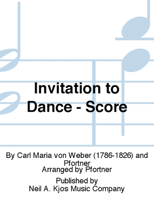 Book cover for Invitation to Dance - Score
