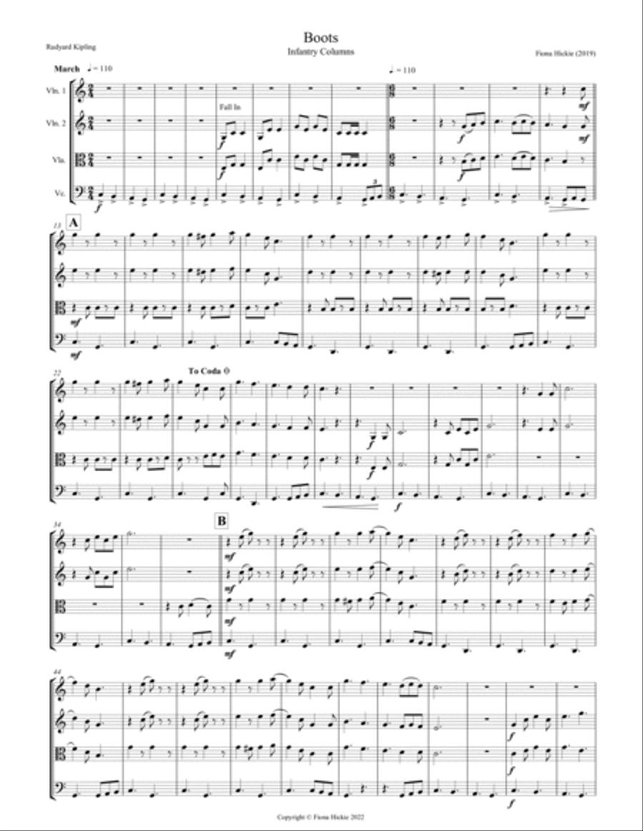 Songs of the Poets Songs of the Poets String Quartet scores gallery preview page 2