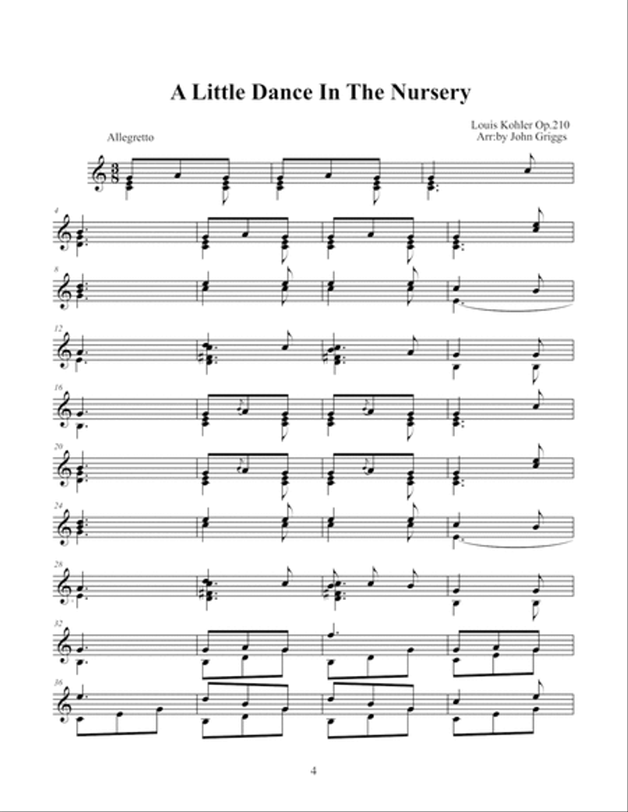 First Pieces for Classic Guitar Acoustic Guitar scores gallery preview page 5