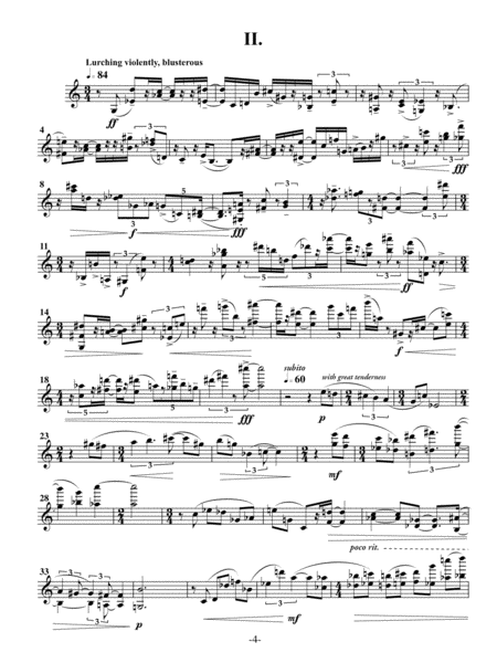 [Froom] Sonata for Solo Violin