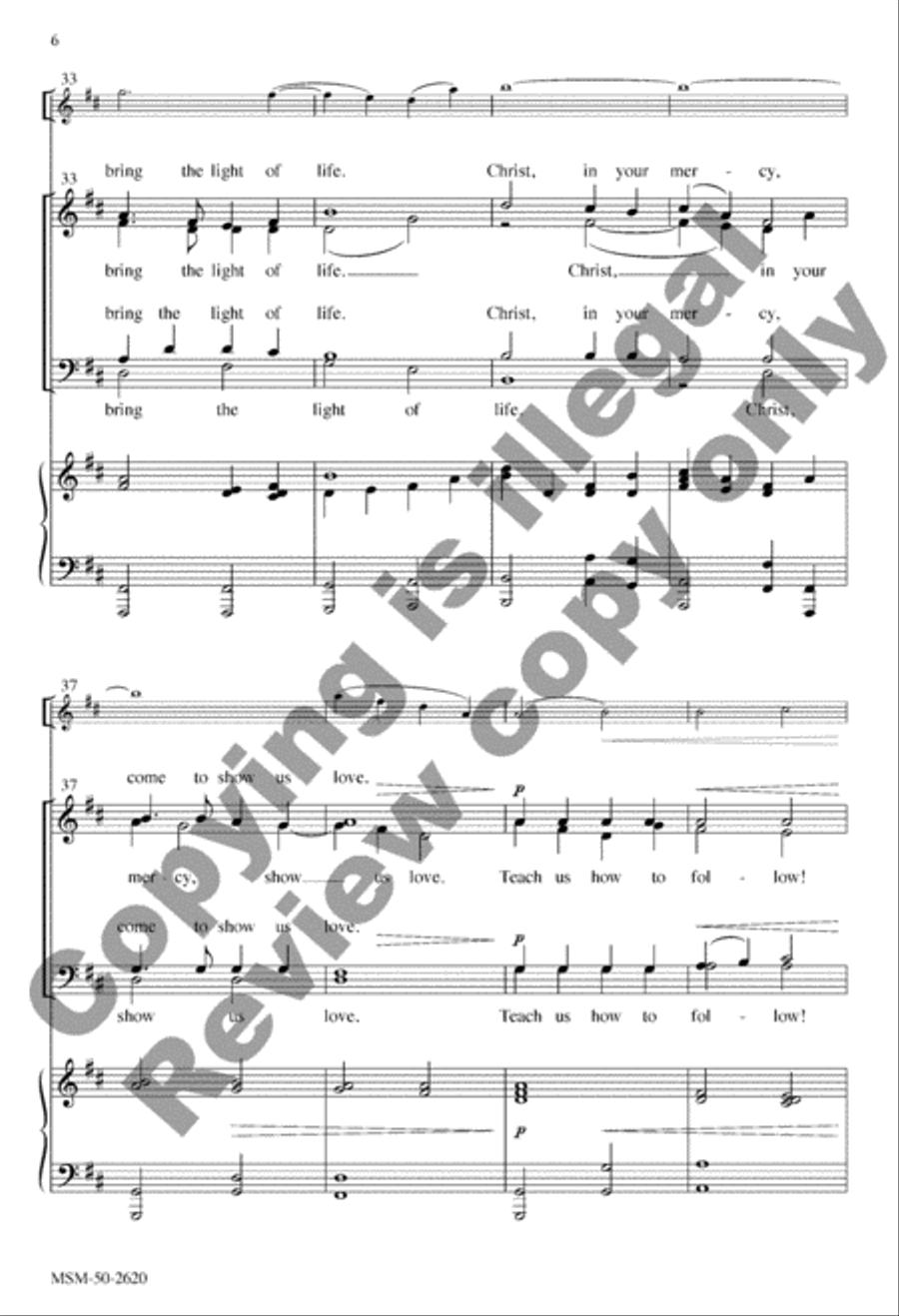 Light of the World 4-Part scores gallery preview page 6