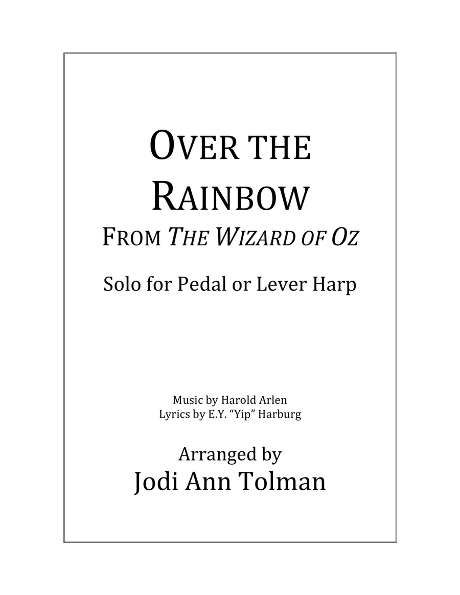 Over The Rainbow (from The Wizard Of Oz) Harp scores gallery preview page 1