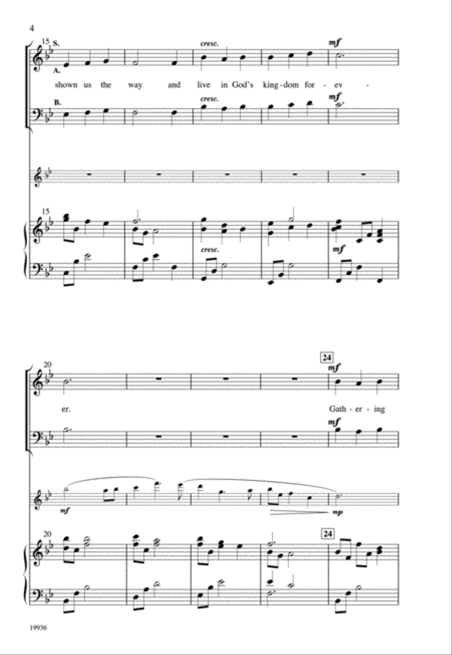 Come to the Water 3-Part scores gallery preview page 3