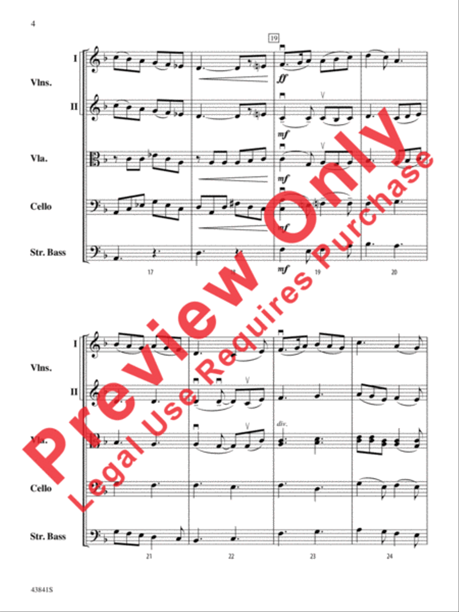 Scherzo for String Orchestra String Orchestra scores gallery preview page 5