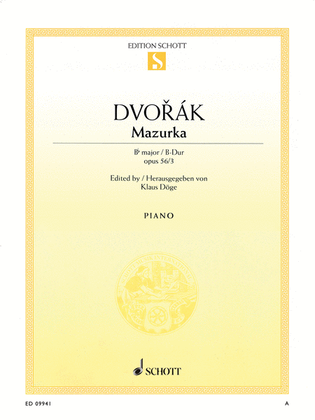 Book cover for Mazurka B-flat Major Op. 56 No. 3