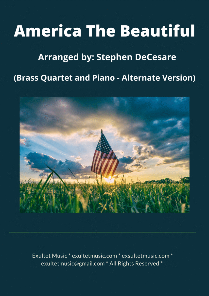 America The Beautiful (Brass Quartet and Piano - Alternate Version) image number null