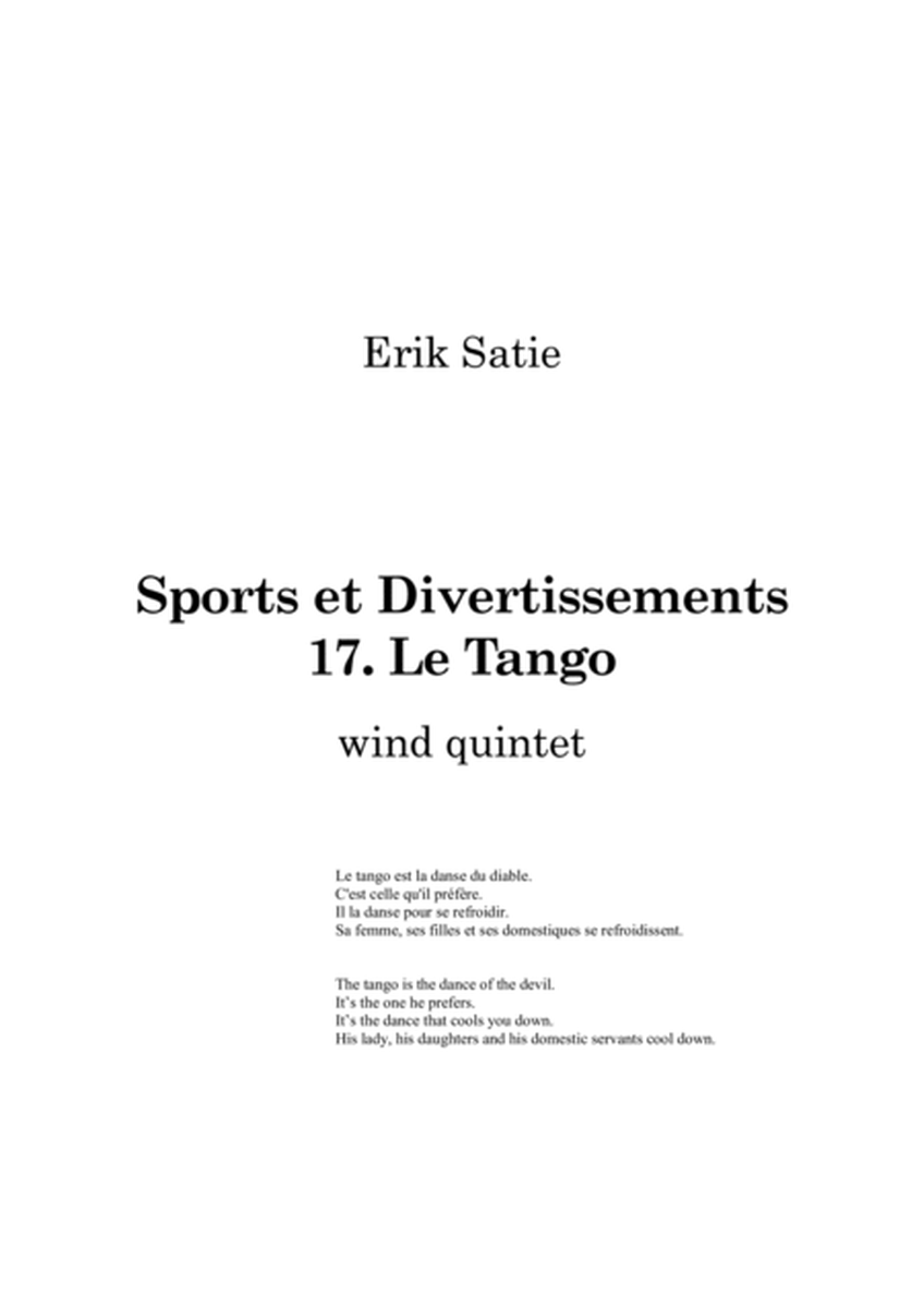 Satie: Sports et Divertissements No.17 Le Tango - wind quintet image number null