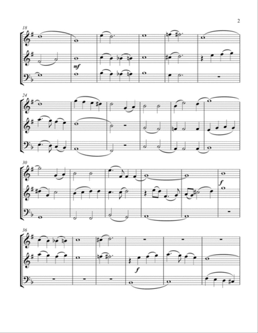 White Christmas Woodwind Trio scores gallery preview page 3