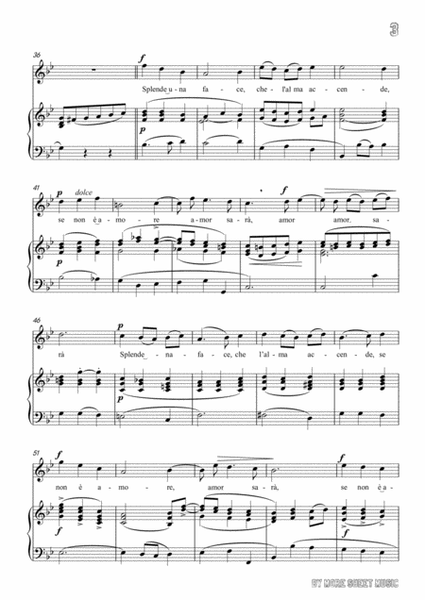 Scarlatti - Sento nel core in G minor for voice and piano image number null