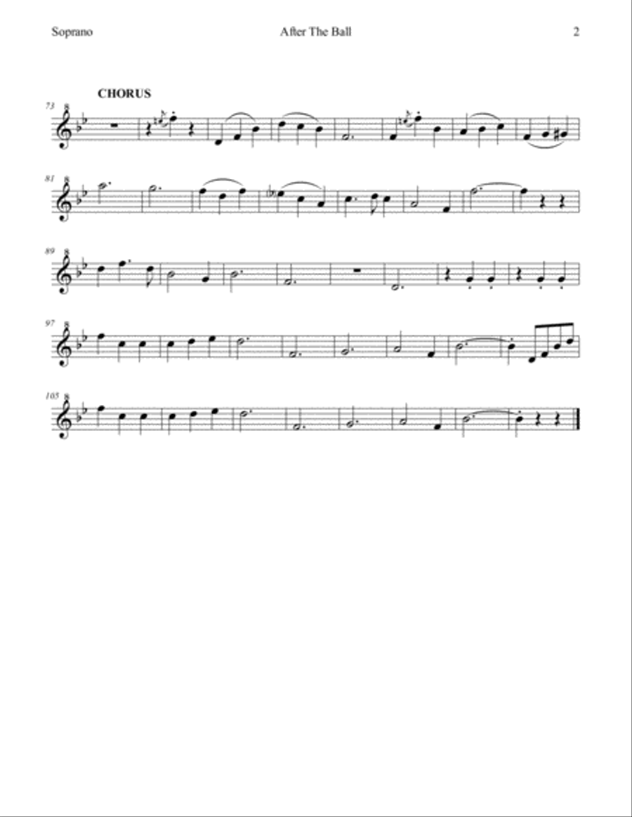 After The Ball for Recorder Trio Recorder scores gallery preview page 6