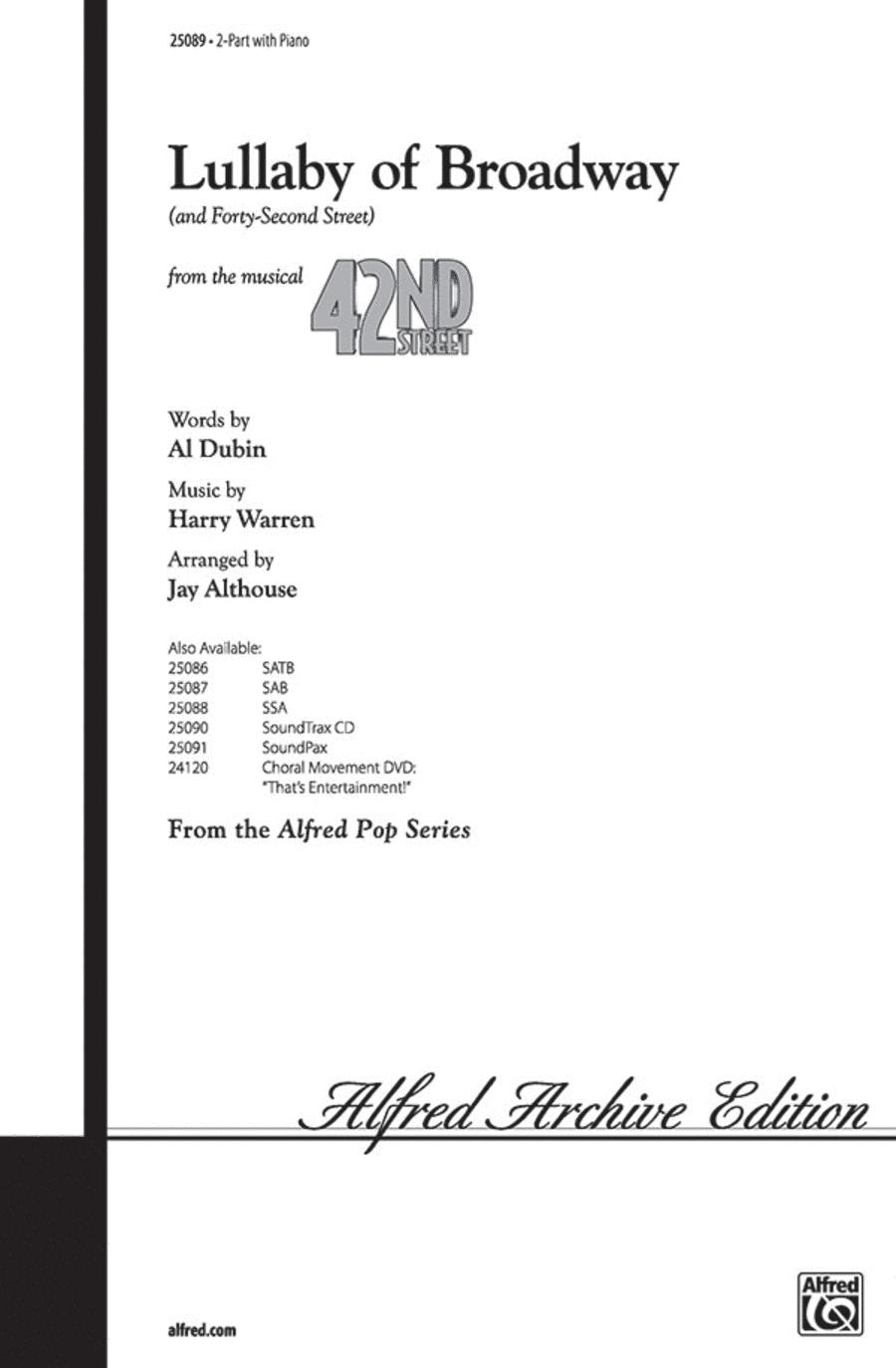 Lullaby of Broadway (and Forty-Second Street) 2-Part scores gallery preview page 1