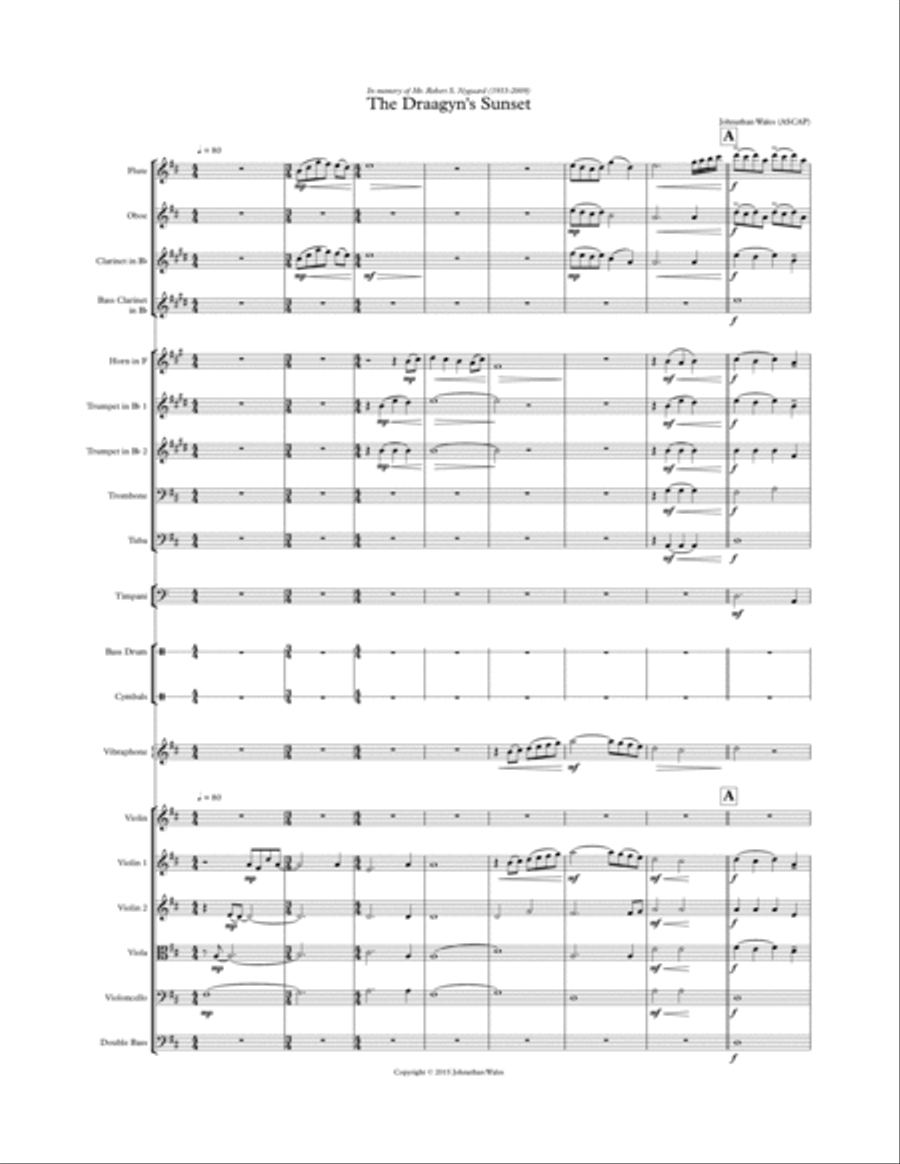 Draagyns Sunset String Orchestra scores gallery preview page 1