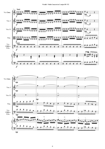 Vivaldi - Violin Concerto in C major RV 172 for Violin, Strings and Cembalo image number null
