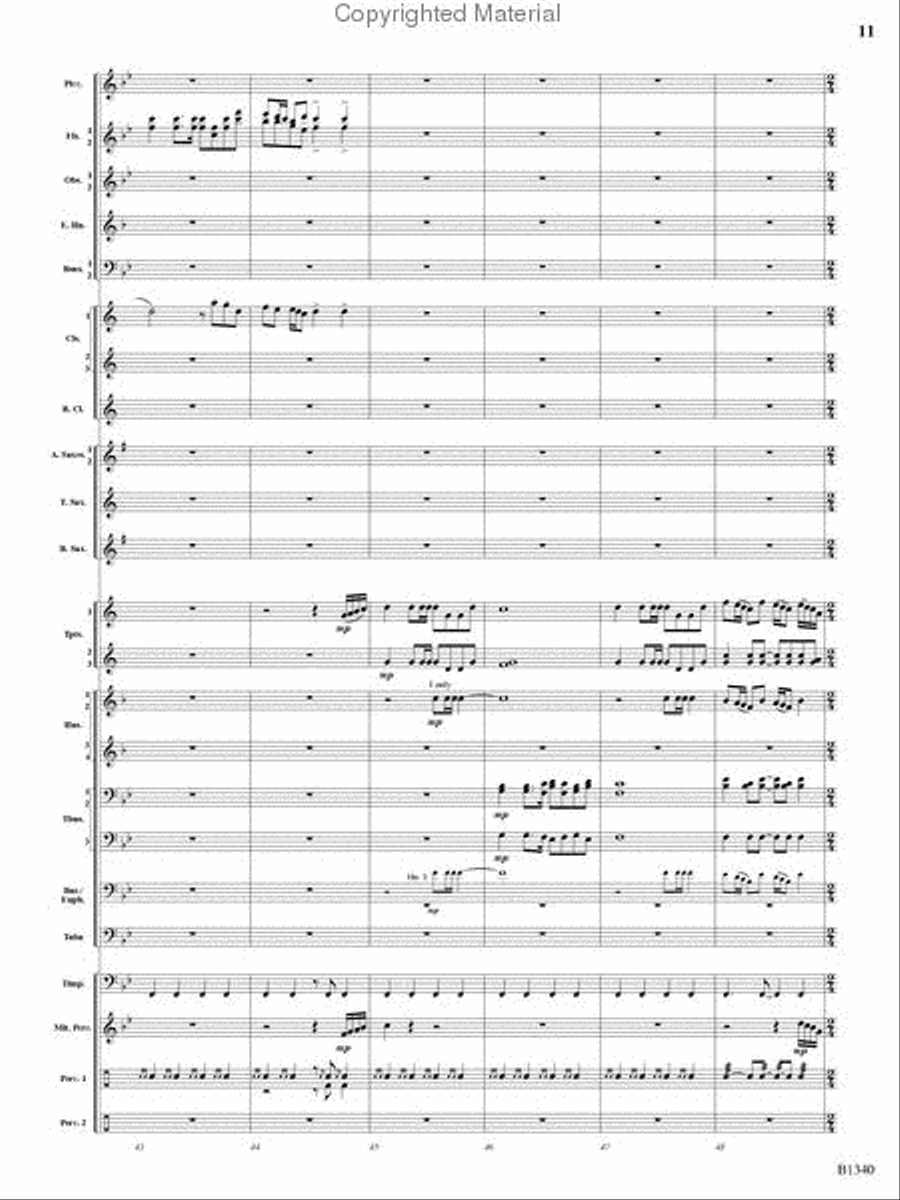 Winged Victory Concert Band scores gallery preview page 9