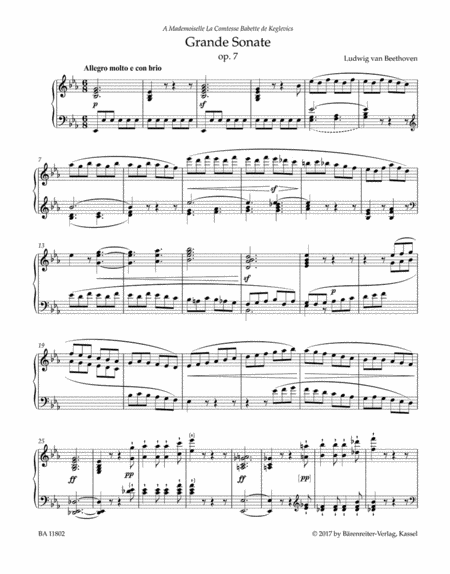 Piano Sonata No. 4 in E-Flat Major, Op. 7 (Grande Sonate)