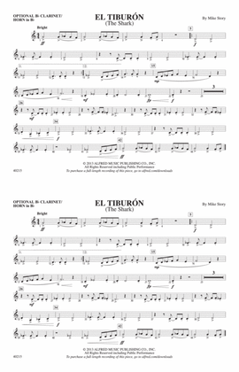 El Tiburón: Optional Bb Clarinet/Horn in Bb