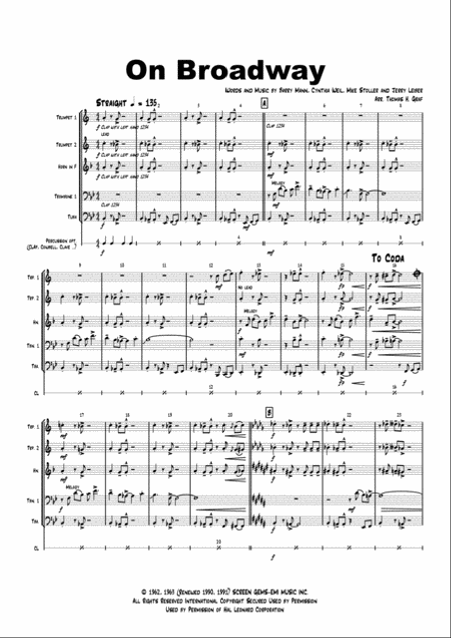 On Broadway Jazz Ensemble scores gallery preview page 3