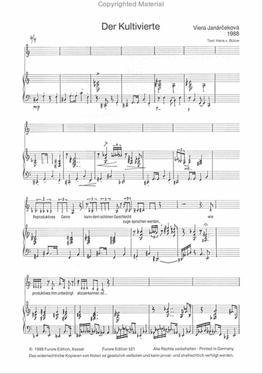 Drei Chansons fur Mascha Voice Solo scores gallery preview page 2