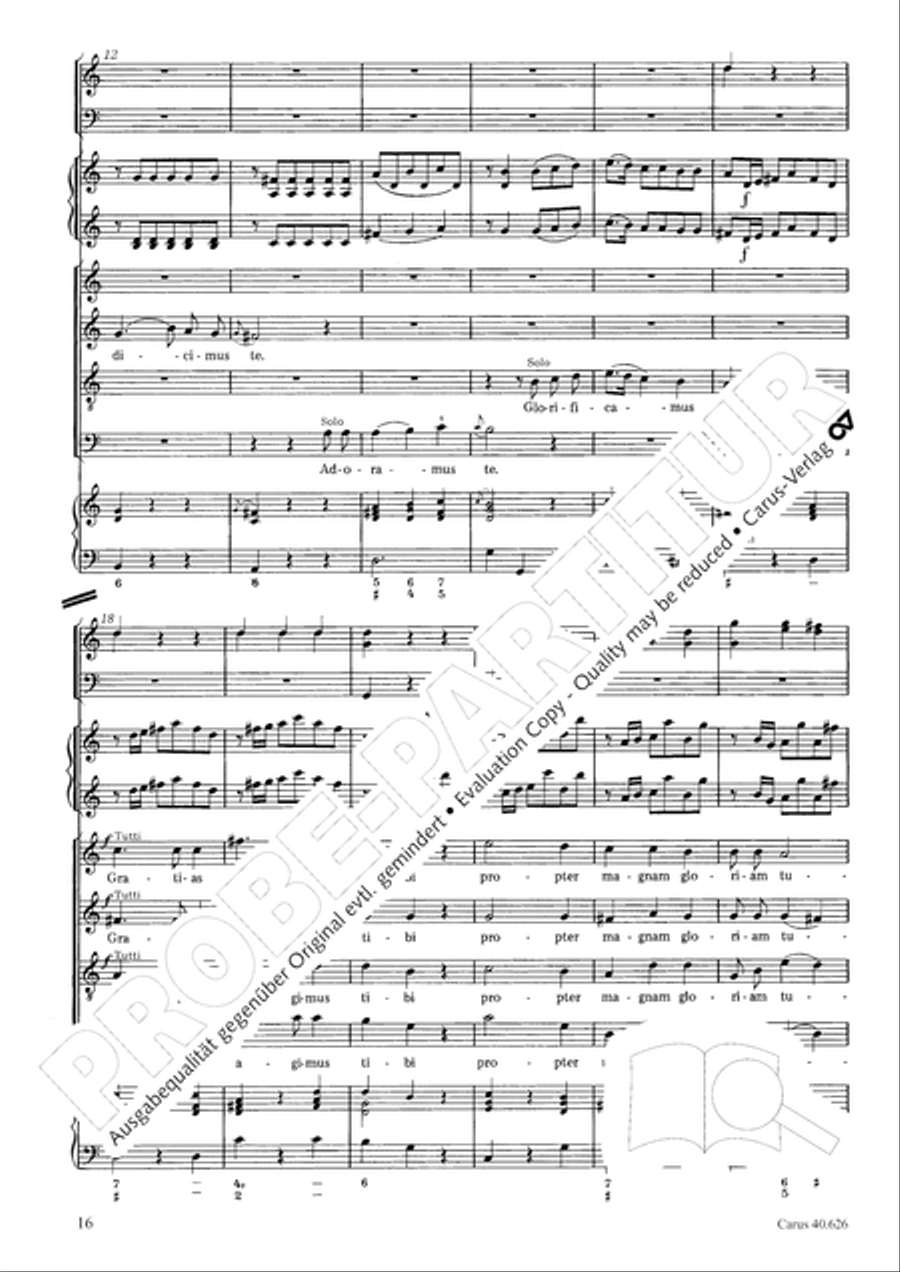 Mass in C Major Mass in C Major 4-Part scores gallery preview page 16