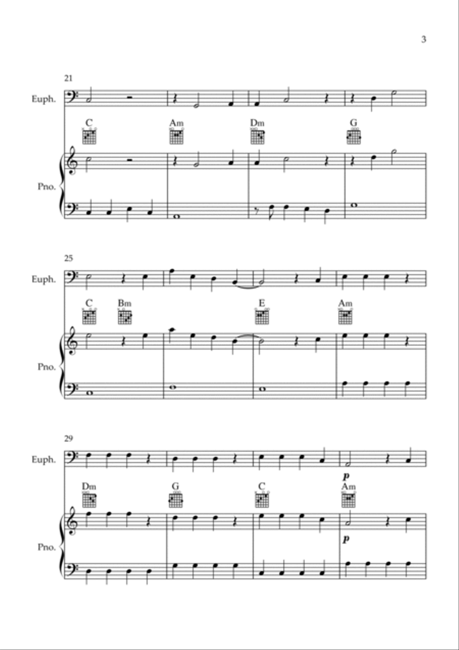 Flowers Euphonium scores gallery preview page 3