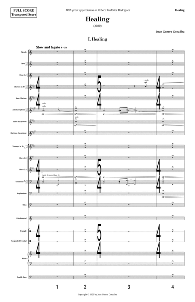 Healing (Wind Symphony version) - Score Only