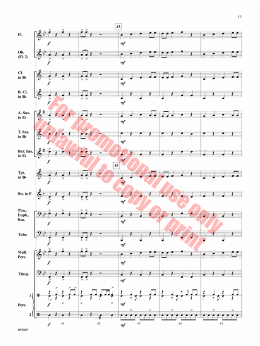Rock Attack Concert Band scores gallery preview page 12